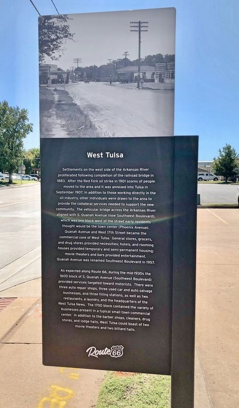 West Tulsa Marker image. Click for full size.