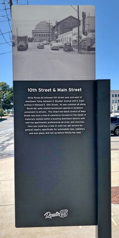 10th Street & Main Street Marker image. Click for full size.