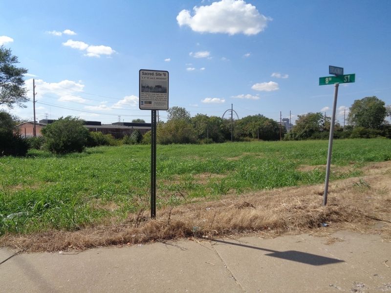 S. 8th St. and E. Broadway Marker image. Click for full size.