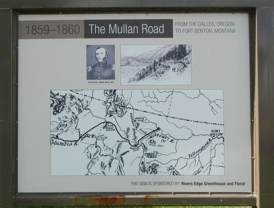 1859-1860 The Mullan Road, on the back of the marker image. Click for full size.