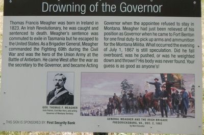 Drowning of the Governor Marker image. Click for full size.