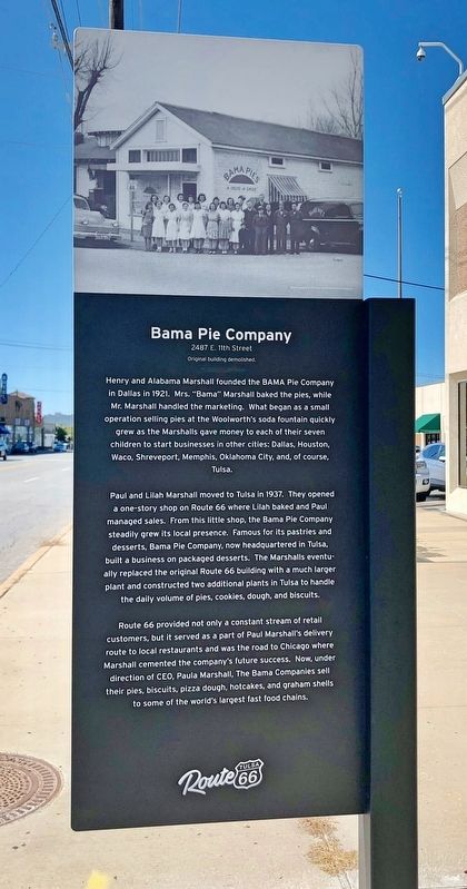 Bama Pie Company Marker image. Click for full size.
