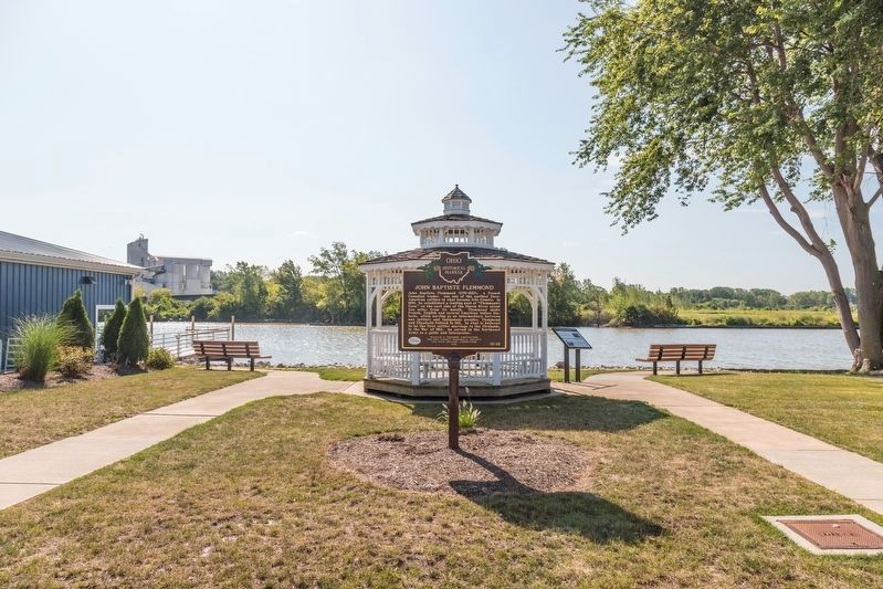 John Baptiste Flemmond Marker and Gazebo image. Click for full size.