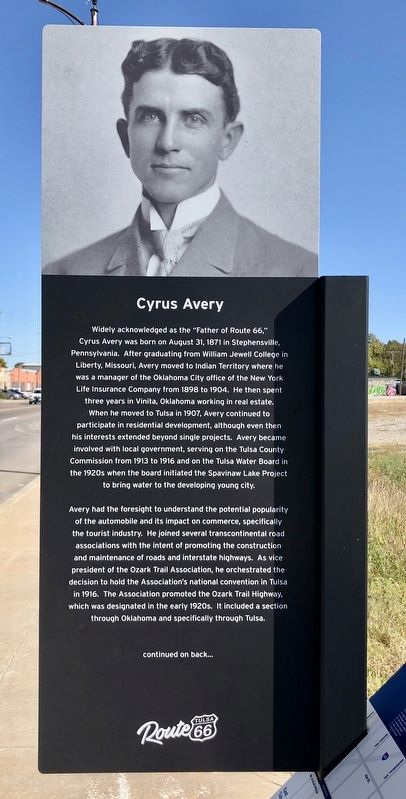 Cyrus Avery Marker image. Click for full size.