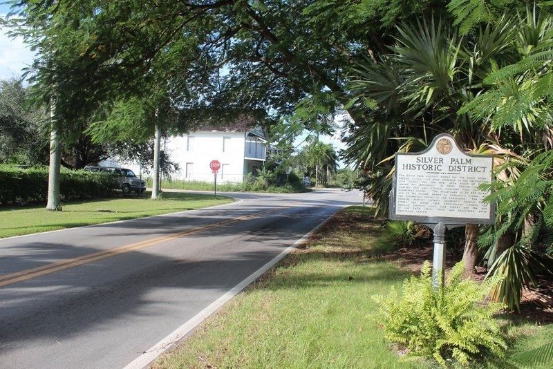 Silver Palm Historic District Marker image. Click for full size.