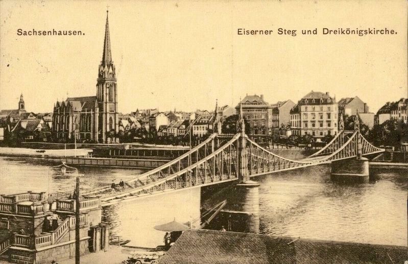 Eiserner Steg: historical postcard view image. Click for full size.