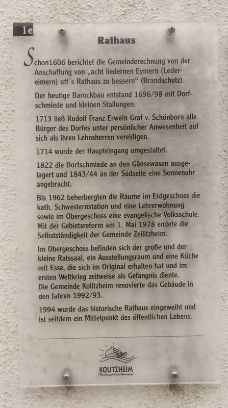 Rathaus / City Hall Marker image. Click for full size.