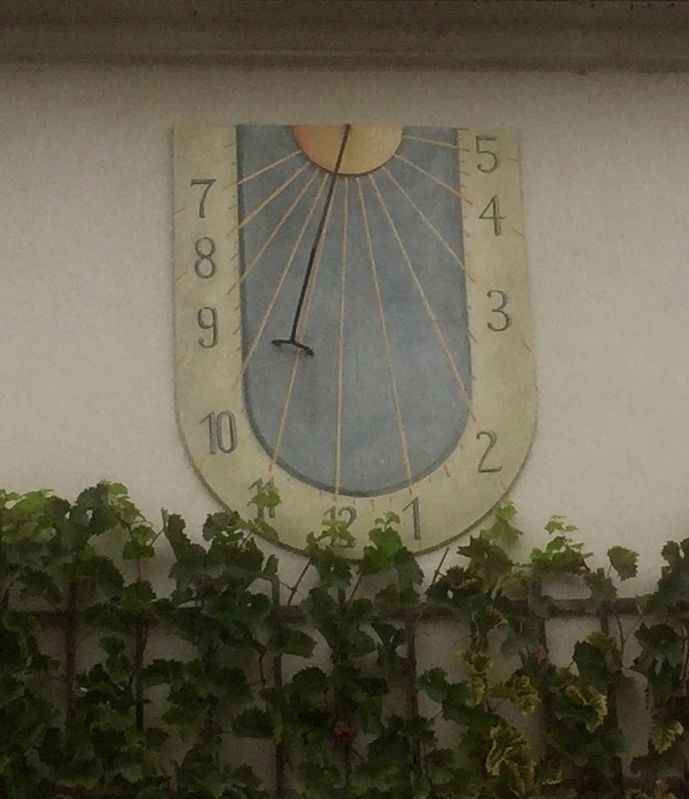 Rathaus / City Hall Sundial - at 5pm on an overcast fall afternoon image. Click for full size.