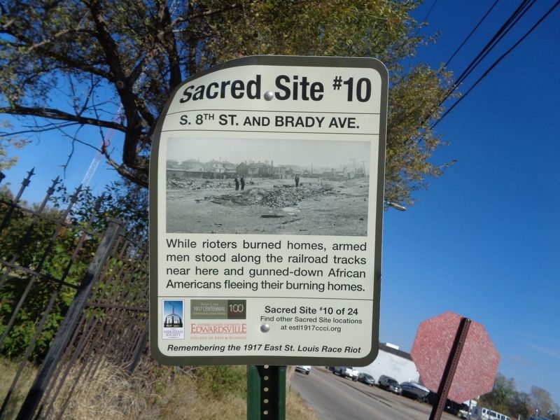 S. 8th St. and Brady Ave. Marker. Click for full size. S. 8th St. and Brady Ave. Marker image. Click for full size.