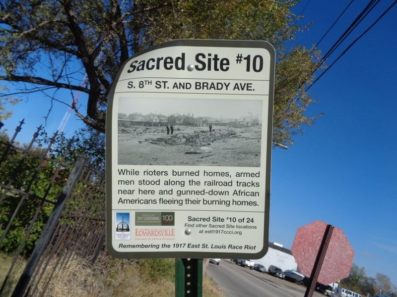 S. 8th St. and Brady Ave. Marker image. Click for full size.