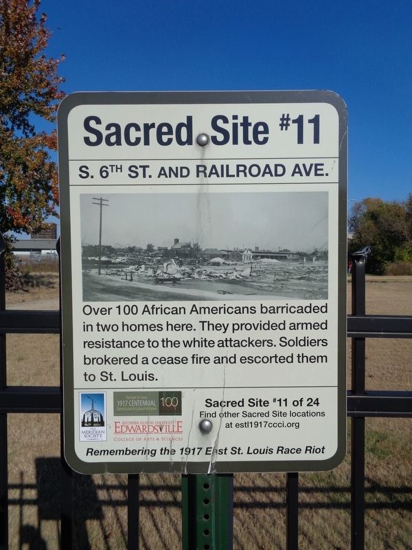 S. 6th St. and Railroad Ave. Marker. Click for full size. S. 6th St. and Railroad Ave. Marker image. Click for full size.