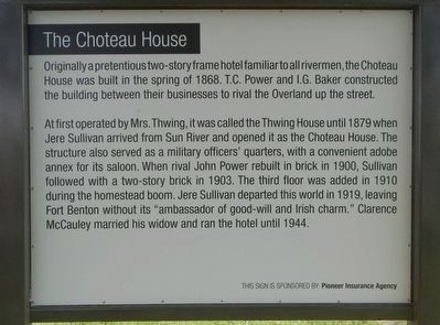 The Choteau House Marker image. Click for full size.