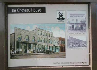 The Choteau House Marker, inverse image. Click for full size.