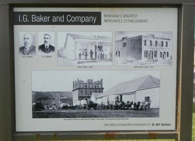 I.G. Baker and Company Marker, inverse image. Click for full size.