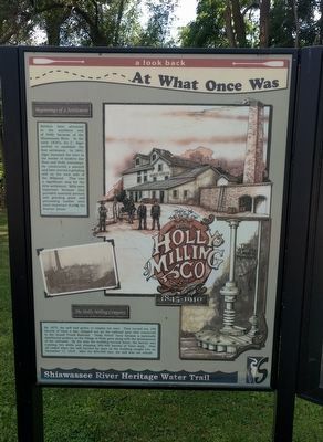 This is the Site of the Holly Milling Co. Marker image. Click for full size.