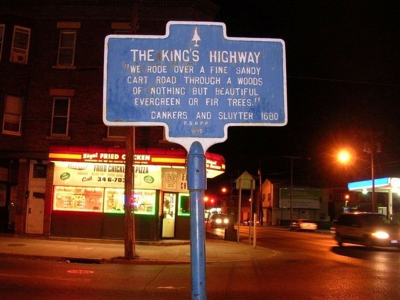 The King’s Highway Marker image. Click for full size.
