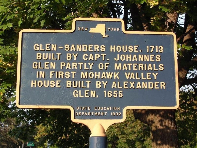 Glen-Sanders House, 1713 Marker image. Click for full size.