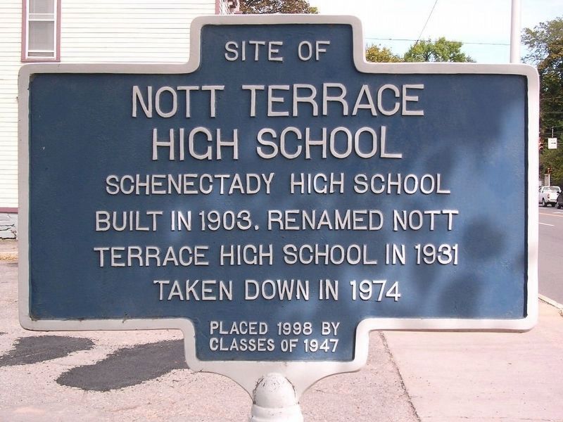 Nott Terrace High School Marker image. Click for full size.
