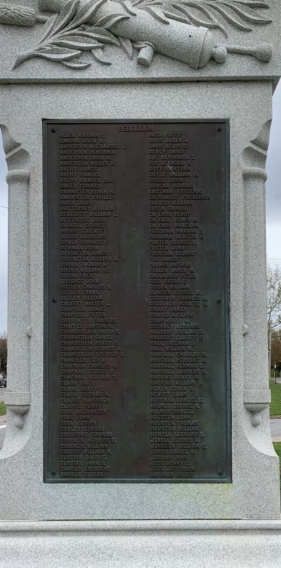 Le Roy Civil War Memorial. Click for full size. Le Roy Civil War Memorial image. Click for full size.