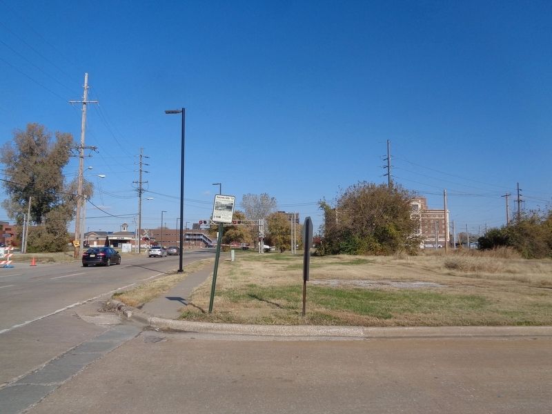 S. 4th St. and Railroad Ave. Marker. Click for full size. S. 4th St. and Railroad Ave. Marker image. Click for full size.