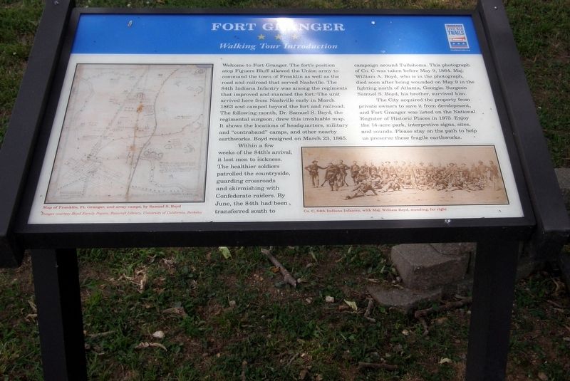 Fort Granger Marker image. Click for full size.
