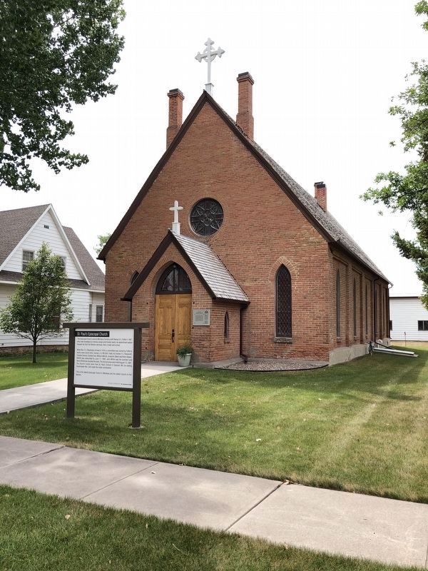 St. Paul's Episcopal Church and Marker image. Click for full size.