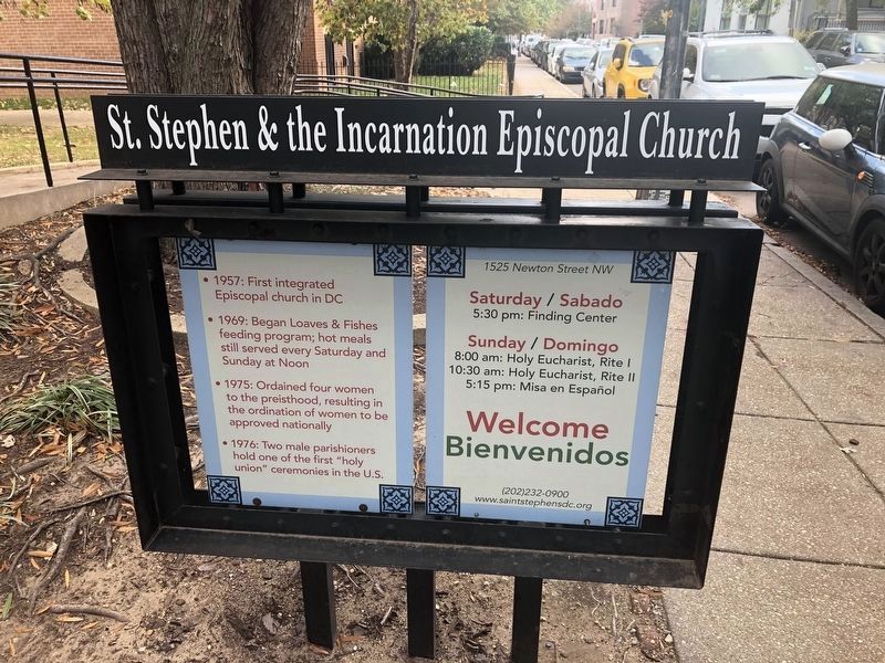 St. Stephen & the Incarnation Episcopal Church Marker image. Click for full size.