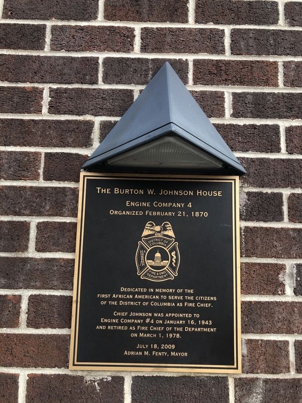 The Burton W. Johnson House Marker. Click for full size. The Burton W. Johnson House Marker image. Click for full size.