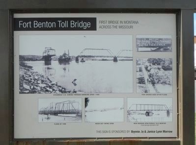 Fort Benton Toll Bridge Marker image. Click for full size.