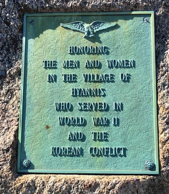 World War II and Korean Conflict Memorial. Click for full size. World War II and Korean Conflict Memorial image. Click for full size.