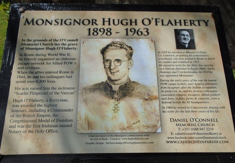 Monsignor Hugh O'Flaherty Marker image. Click for full size.
