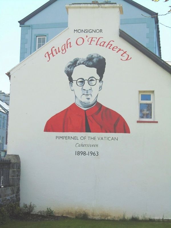 Monsignor Hugh O'Flaherty Mural. Click for full size. Monsignor Hugh O'Flaherty Mural image. Click for full size.
