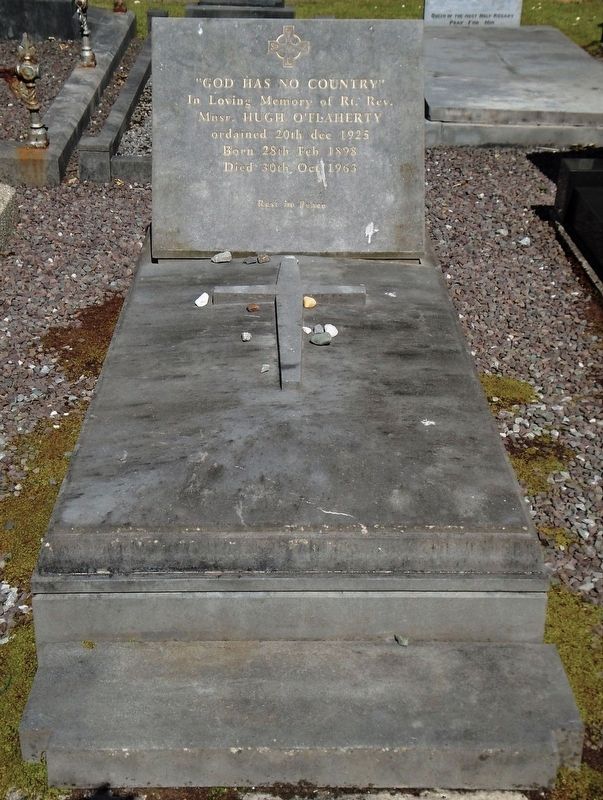 Monsignor Hugh O'Flaherty Grave at Daniel O'Connell Memorial Church image. Click for full size.