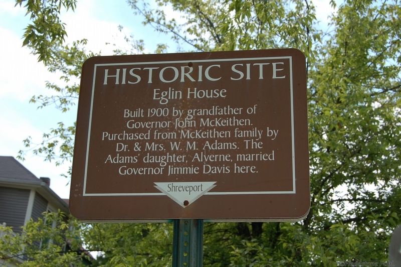 Eglin House Marker. Click for full size. Eglin House Marker image. Click for full size.