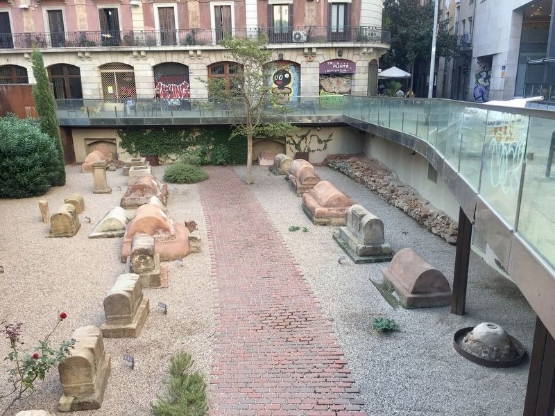 Roman sepulchral way, as seen from the marker site (i.e, looking south)... image. Click for full size.