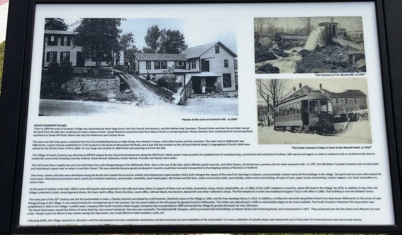 South Coventry Village Marker image. Click for full size.