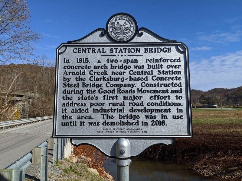 Central Station Bridge Marker image. Click for full size.