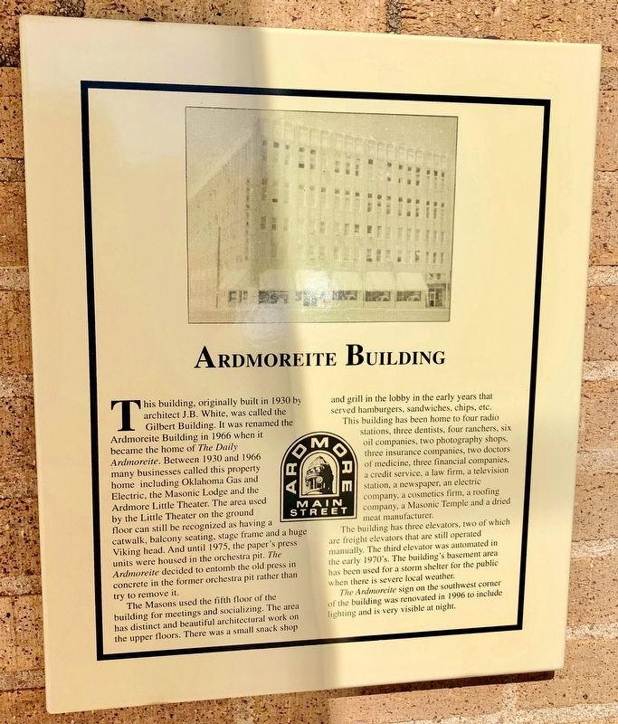 Ardmoreite Building Marker image. Click for full size.