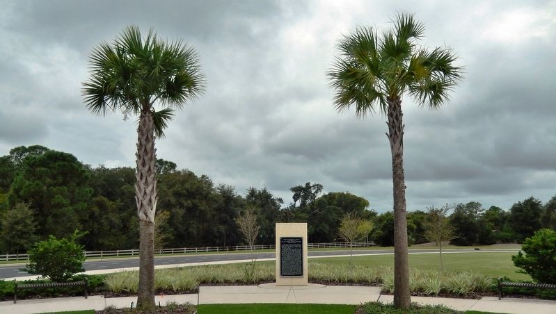 Gettysburg Address Marker<br>(<i>wide view from west side of administration building</i>). Click for full size. Gettysburg Address Marker<br>(<i>wide view from west side of administration building</i>) image. Click for full size.