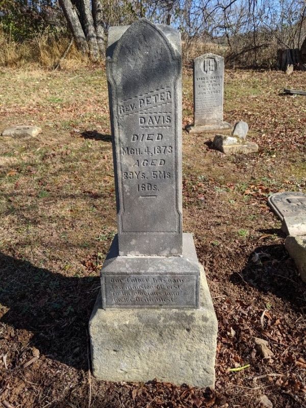 Reverend Peter Davis Grave. Click for full size. Reverend Peter Davis Grave image. Click for full size.
