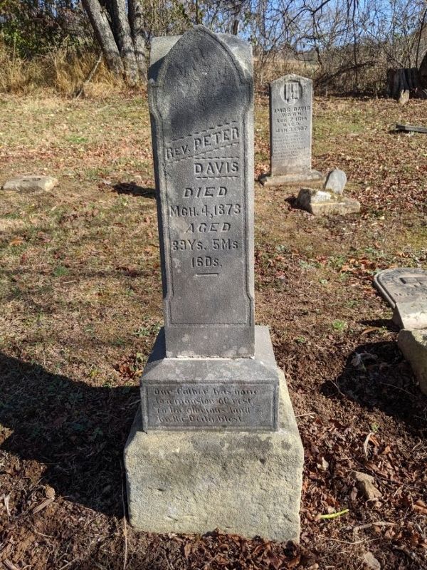 Reverend Peter Davis Grave image. Click for full size.