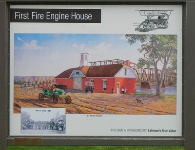 First Fire Engine House Marker, inverse. Click for full size. First Fire Engine House Marker, inverse image. Click for full size.