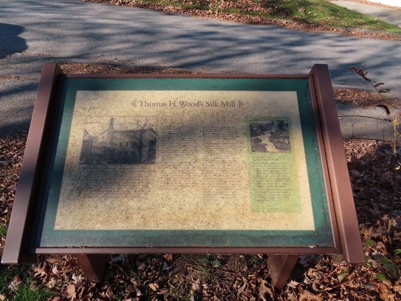 Thomas H. Woods Silk Mill Marker image. Click for full size.