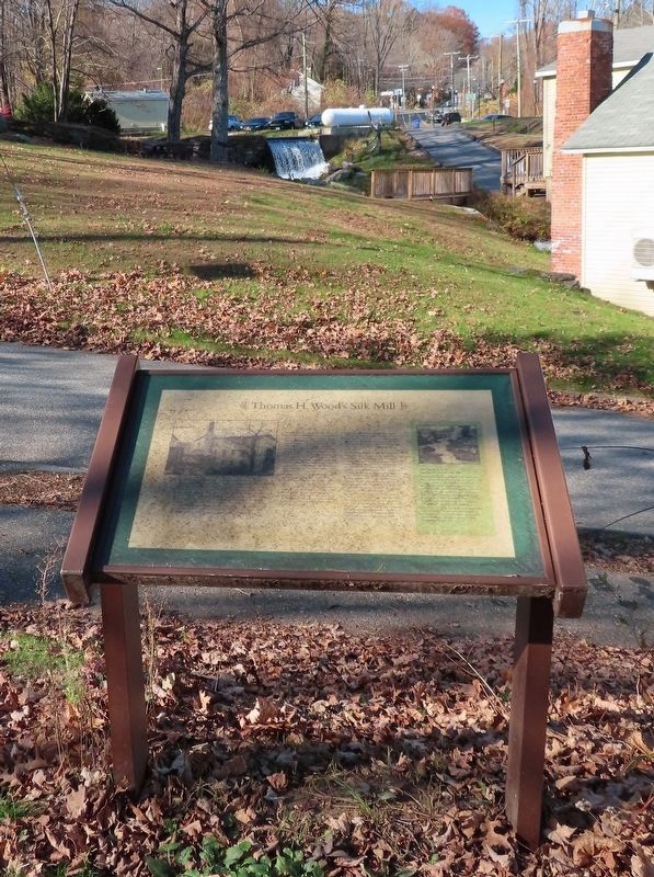 Thomas H. Wood�s Silk Mill Marker image. Click for full size.