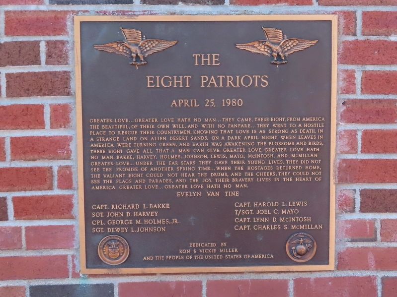 The Eight Patriots Marker. Click for full size. The Eight Patriots Marker image. Click for full size.