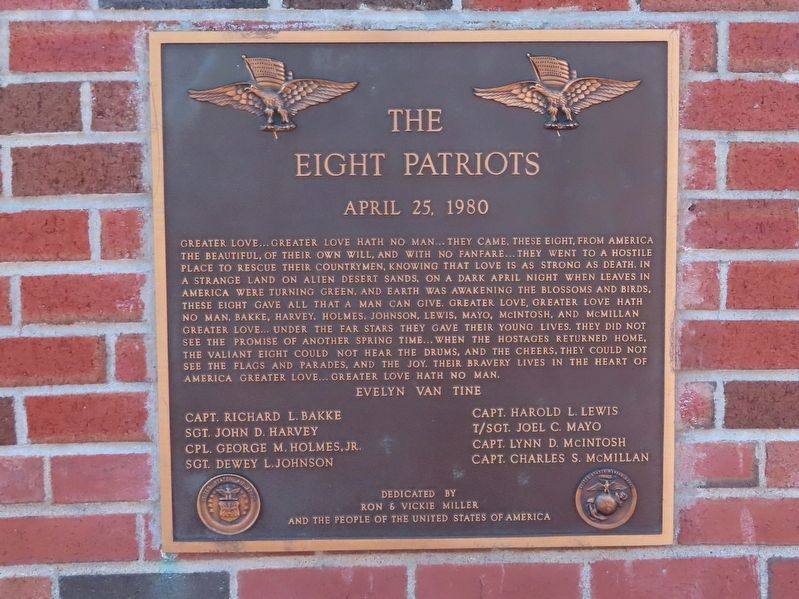 The Eight Patriots Marker image. Click for full size.