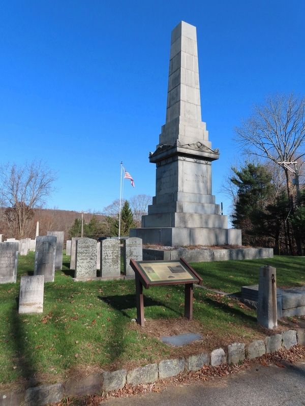 Nathan Hale Cemetery Marker image. Click for full size.