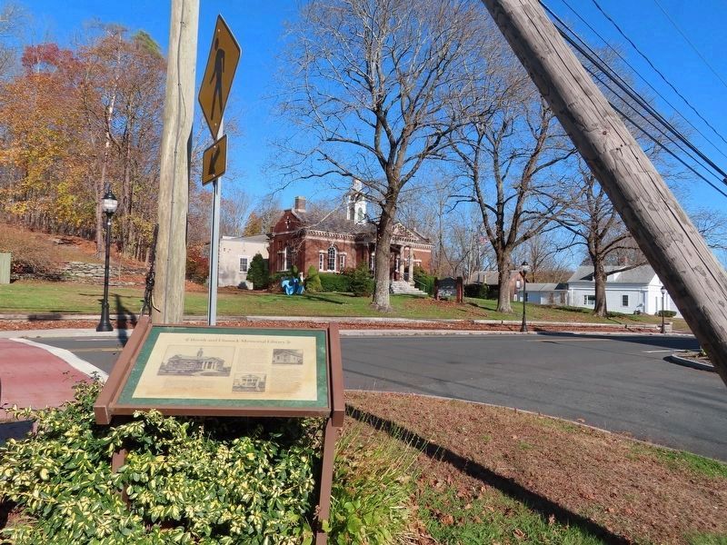 Booth and Dimock Memorial Library Marker image. Click for full size.