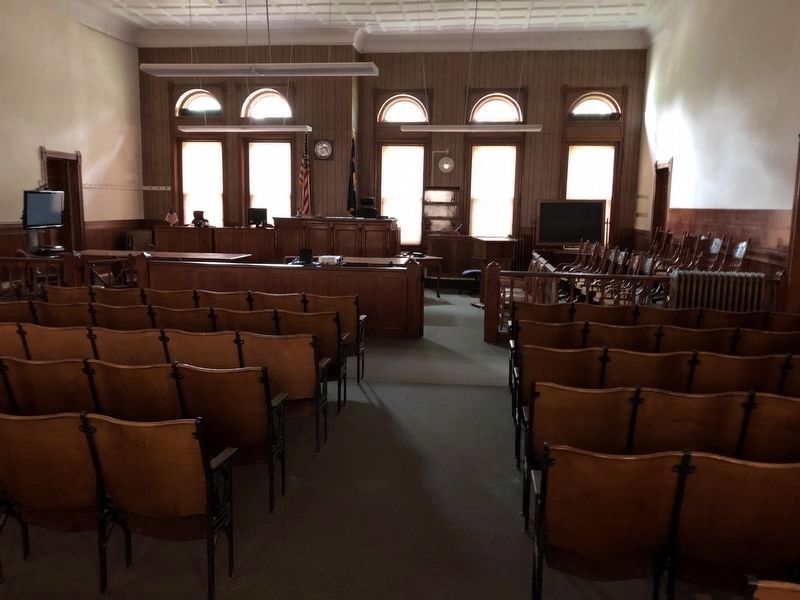 Second-floor Courtroom. Click for full size. Second-floor Courtroom image. Click for full size.