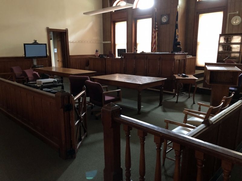 Second-floor Courtroom. Click for full size. Second-floor Courtroom image. Click for full size.